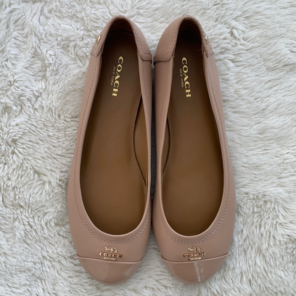 Coach Beige Flats